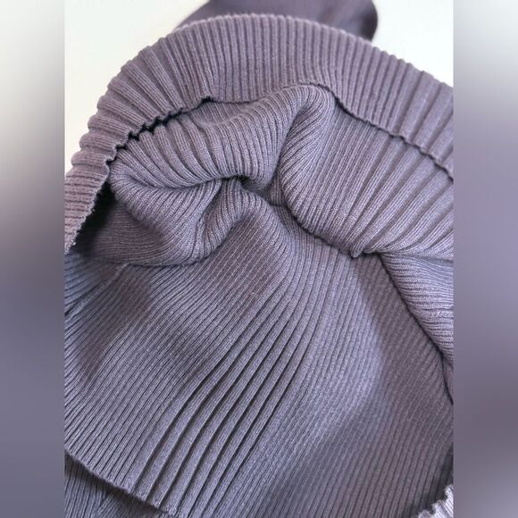 Questions by Say What? Ribbed Knit Sweater with Buttoned Sleeves, Size Medium - Picture 6 of 6